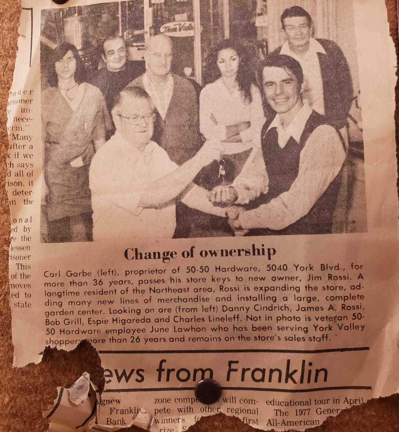 News clipping of Do It Best in 1976